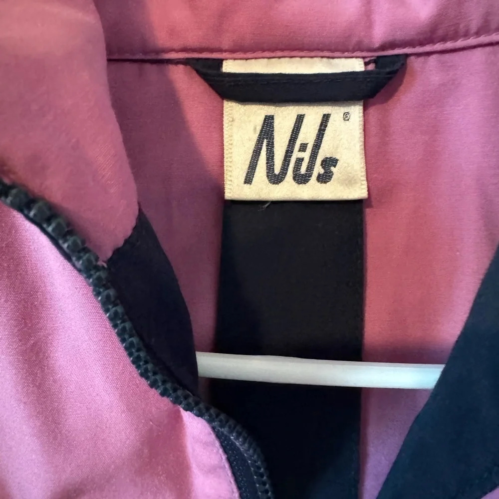 Vintage Nils Pink Half Zip Pullover Coat 8 Small - Picture 4 of 7